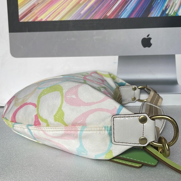 Coach Multicolor C Signature Shoulder Handbag - Picture 8 of 16